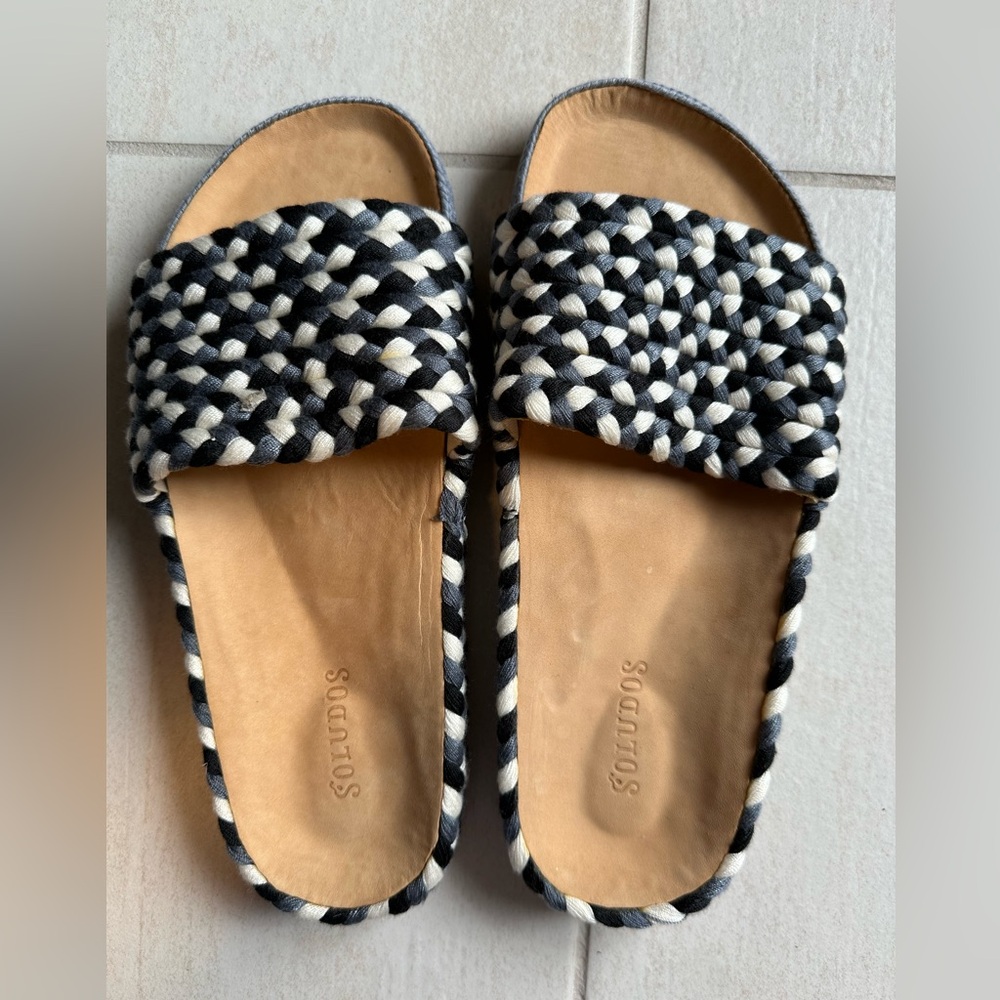 Soludos braided rope slides